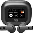 JBL Live Beam 3 - True Wireless Noise-Cancelling Stick-Closed Earbuds, 48Hrs Total Playback, Wireless Charging, 6 Mics for Perfect Calls, Multi-Point Connection, IP55 Waterproof and dustproof (Black)