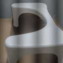 Squatty Potty Simple Curve Bathroom Toilet Stool 7" White