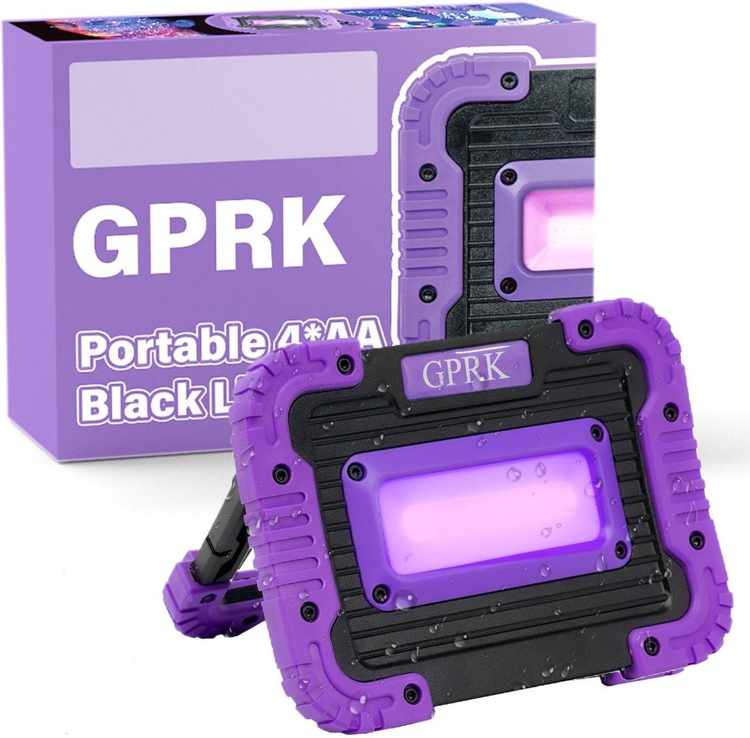 20W LED  , Battery Operated Black Light for Halloween Party, Glow in The Dark,Body Paint, Fluorescent Poster, Neon Glow Party