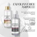 2 x 2PCS Rice Exfoliating Ampoule Set - Black & White Rice for Brightening & Glowing Skin, Minimizing Pores, Deep Hydration Treatment