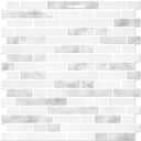 STICKGOO Peel and Stick Backsplash - 10 Sheets of 1212 - 3D Self Adhesive Peel and Stick Tile Backsplash for Kitchen & Bathroom (Marble Grey&White)