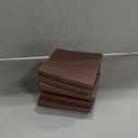 5x5 Square Rubber Furniture Caster Cups, Anti-Sliding Furniture Pads Bed Stopper Floor Protectors with Grip - Protect Any Flooring (8 Pcs Brown)