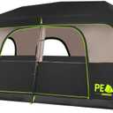 PEAK OUTDOORS Instant Tent 8 Person Tents for Camping, 60 Second Easy Setup Portable Camping Cabin Tent with Rainfly, Waterproof Pop Up Tents for Family Camping & Hiking with Expandable Carry Bag