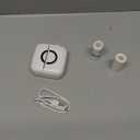 Mini Printer Sticker Thermal Printer with 3 Rolls Paper, Bluetooth Portable Phone Print Pods,Study Sticker Maker for Pictures, Photos, Journals, DIY, Compatible with Phone & Tablet (white)