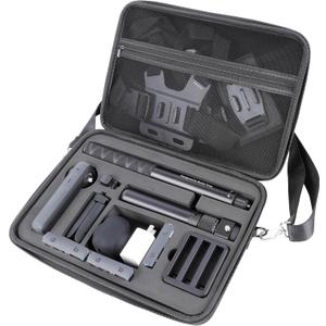 PellKing Case for Insta360 X5 X4 Camera - Large Hard Shell with EVA Liner Bag Compatible for Insta 360 Bullet Time Handle/Selfie stick and other Accessories