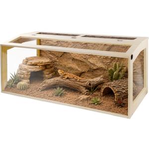 120 Gallon Reptile Tank, 4x2x2 Enclosure for Bearded Dragon