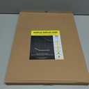 SVENJBB Large Display Case for Collectibles, 13x13x13 Inch Acrylic Box for Miniature House and Figures, Clear Acrylic Display Cases with Matte Black Base for Collection Protection and Storage