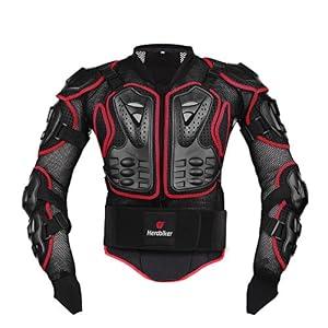 HEROBIKER Motorcycle Full Body Armor Jacket spine chest protection gear Motocross Motos Protector Motorcycle Jacket 2 Styles M