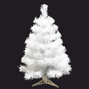 Jackcsale 2 Foot Artificial Christmas Tree Xmas Pine Tree with PVC Leg Stand Base Holiday Decoration White