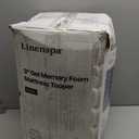 Linenspa Memory Foam Mattress Topper, Full Size - 3 Inch Gel Infused Memory Foam - Plush Feel - Cooling and Pressure Relieving - CertiPUR Certified