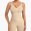 Gotoly Shapewear Bodysuit for Women Tummy Control Seamless Full Body Shaper V-Neck Waist Trainer Body Suit.L