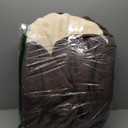 Furhaven 26" Round Orthopedic Dog Bed for Medium/Small Dogs w/ Removable Washable Cover, For Dogs Up to 30 lbs - Sherpa & Suede Snuggery - Espresso, 26-inch