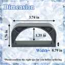 2Pcs Magnetic Ice Maker Scoop Holder Replacement, for Opal 1.0&2.0 Ice Maker, Grey