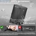 Upgraded Vacuum Bag for Travel, Professional IPX8 Waterproof Reusable Vacuum Compression Bags for Travel Suitcases, Durable Space Saver Bag(2 PACK TPU Black, With Pump)