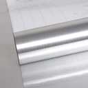 VEELIKE 15.7''x708'' Stainless Steel Contact Paper for Appliances Heat Resistant Self Adhesive Wallpaper for Kitchen Countertops Refrigerator Dishwasher Washing Machine Oven Door Metal Furniture