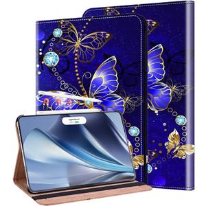 Case for iPad Air 11-inch M4 (2026)/M3 (2025)/M2 (2024), iPad Air 5th (2022)/4th Generation (2020) 10.9 Inch, Auto Wake/Sleep Supports Pencil Pro and Pencil(USB-C), Diamond Butterfly