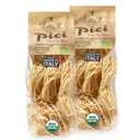 Morelli Pici Pasta di Toscana - Gourmet Italian Pasta - Organic Pici Noodles - Thick Organic Pasta Nests Made in Italy from Durum Wheat Semolina - 17.6oz (500g) - Pack of 2