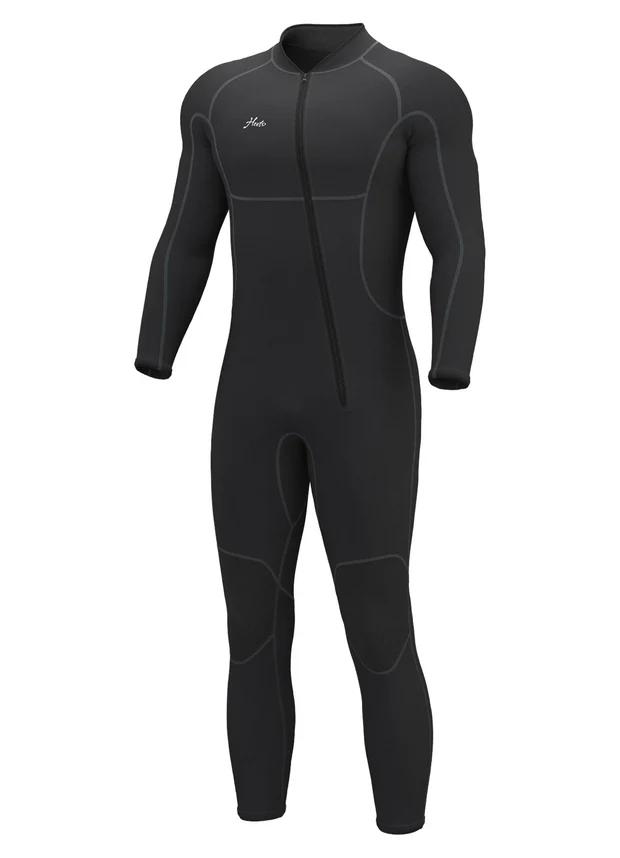 Hevto Men Wetsuits 3 mm Neoprene Front Zip Full Wet Suit M