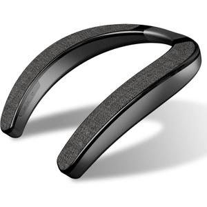 Bluetooth Speaker, Portable Wireless Neckband Home TV Speakers, Theater Stereo Surround Sound with Microphone, Wireless Loudspeaker for Outdoor Sports with Receiver