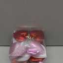 XmasExp Valentines Day Decor Heart Ornaments for Christmas Tree Decorations Set of 24 Pink Heart Shaped Bauble Perfect for Valentine's Day Wedding Anniversaries and Party Supplies (Red)