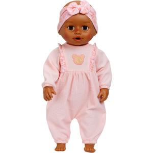 Baby Born Learn to Walk Baby Doll Harper - Dark Brown Eyes: Realistic Features for Kids Ages 3+, Walks, Crawls, Sits & Kicks, Eyes Open & Close, Multiple Sound Effects