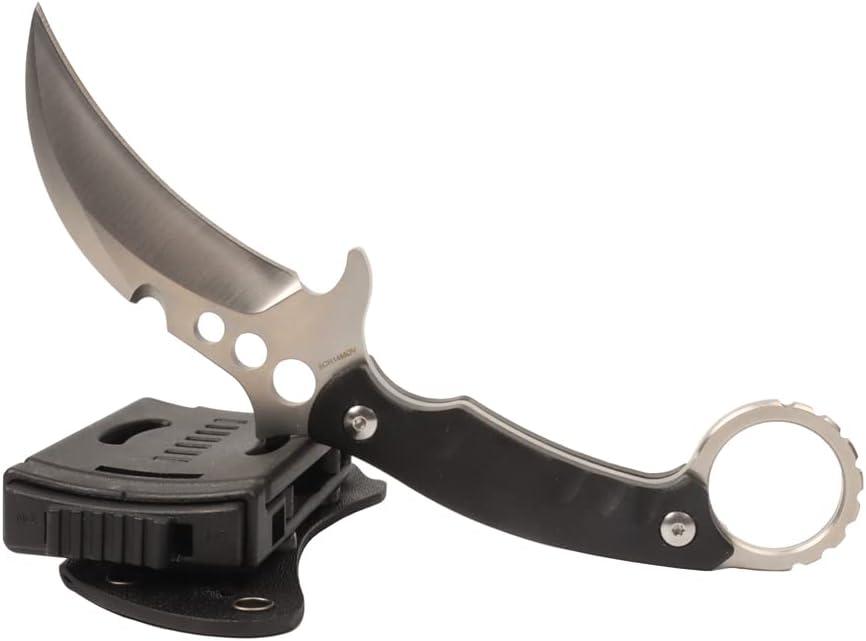 MASALONG kni253 Outdoor Tactical Camping Survival Fixed Claw Blade Knife High carbon stainless steel (Silver Blade) MASALONG kni253 Outdoor Tactical Camping Survival Fixed Claw Blade Knife High carbon stainless steel (Silver Blade)