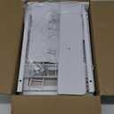 4-Tier Tall Nightstand with Storage Drawer, Small Side Table with Wheels & Basket, Rolling Bathroom Table for Small Spaces, Bedroom, Living Room, Dorm, White and Natural