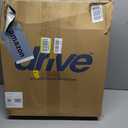 Drive Medical 11148-1 Folding Steel Bedside Commode Chair, Portable Toilet, Supports Individuals Weighing Up To 350 Lbs, with 7.5 Qt. Bucket and 13.5 Inch Seat, Grey