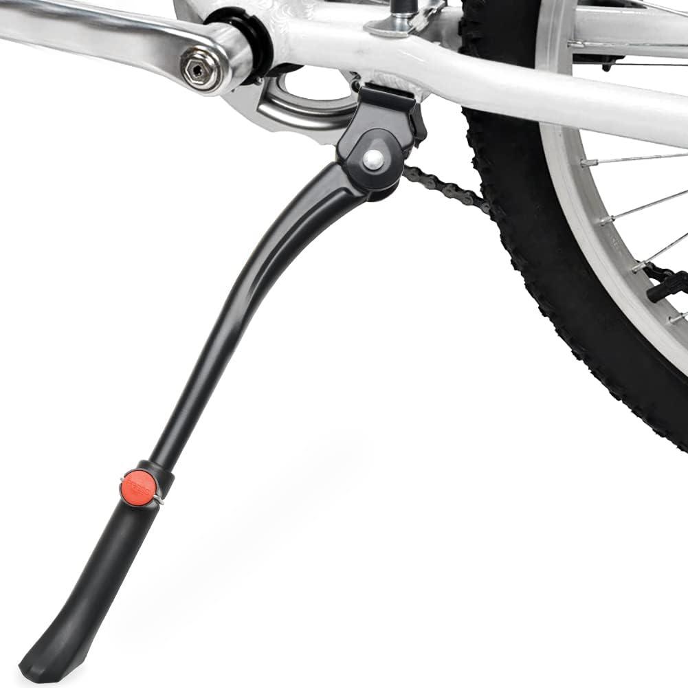TOPCABIN Bike Kickstand Adjustable Aluminium Alloy Bicycle Kickstand Bike Side Kickstand Fit for 24" 26" 28" Mountain /700 Road/BMX/MTB (Center Stand (Black))