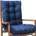 Rocking Chair Cushions Set Rocking Chair Pads Non Skid Slip with Ties,Relax Seat Cushion Soft Thicken Seat Pads Cushion 2 pcs