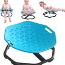 Sensory Spinning Chair for Autistic Kids,Upgraded Swivel Chair for Kids with Handles, Improves Focus and Balance, Ideal for Indoor and Outdoor Play Equipment (Safety Belt Included) (Blue)
