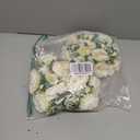 NUPTIO Artificial Flowers Ball Centerpieces: 2 Pcs 9.8 Inch Diameter Fake Kissing Rose Floral Balls for Wedding Party Bridal Shower Valentine Home  White Bouquet Arrangement Decorations for Table