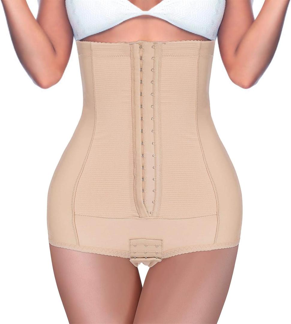 BRABIC Postpartum Girdle High Waist Control Panties for Women Butt Lifter Belly Slimming Body Shaper Underwear, M
