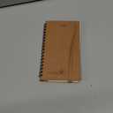 POPRUN 2026 Recycled Weekly Planner 12 Months Pocket Size (3.5'' x 6.5'') - Spiral Calendar Weekly and Monthly for Purse, with Italian Regenrated Leather, Pen Holder - Desert Brown