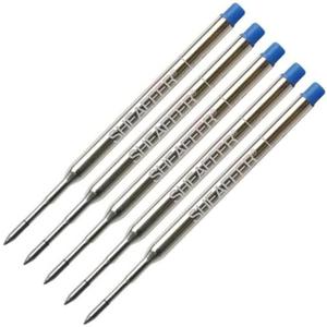 Pen Savings Combo Pack, Genuine Sheaffer Ballpoint Pen Refills, 5 Pack, K Style, 99324, Medium Point (Blue)
