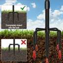 AnBaiMei Adjustable Double Shepherds Hooks for Outdoor with Sleeve, 60 Inch Heavy Duty Bird Feeder Pole Stand with 5 Prong Base for Hanging Plant, Hummingbird Feeders, Solar Lantern, Wind Chime, 2 Pcs