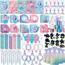110Pcs Mermaid Party Favors Including Stampers, Notebooks, Mermaid Party Decorations