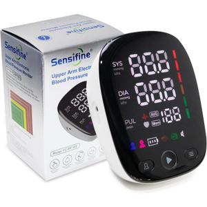 Upper Arm Blood Pressure Monitor for Home Use, Adjustable Large Cuff (Cuff 9" to 17") & LED Backlit Display, Voice Announcement Function, BP Machine Detects Irregular Heartbeat