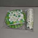 St Patricks Day Party Decorations Set Serve 24, St Patricks Day Party Supplies Kit Includes Green Shamrocks Disposable Dinner Plates, Dessert Plates, Napkins, Cups for Green Irish Party Decorations