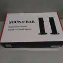 Sound Bar, 100W Sound Bar for Smart TV, Bluetooth 5.3 Soundbar, 2 in 1 Detachable Home Speaker Bass Effect, Home Theater Surround Sound, ARC/Optical/AUX/USB Connections, for TV/PC/Projectors (Black)