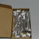 Kanayu 5 Pack 12 ft Clear Indoor Extension Cord 2 Prong Electric Cord Extender, Wire Plug in and End, Ac 120 Volts, for Outdoor Christmas Connect or Extend String Lights