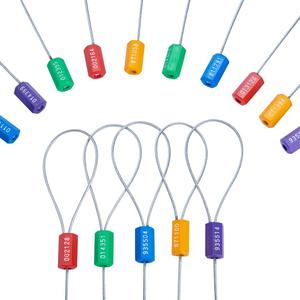 Tamper Proof Steel Numbered Shipping Seals 50pcs (5 Colors),Truck Seals Trailer Seals,Container Seal