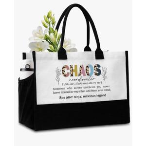 Retirement Birthday Gift Tote Bag with Pockets - A09-A14