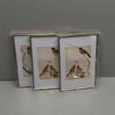 11x14 Picture Frame Set of 3, Brass Metal Photo Frames with HD Glass, Fits 8x10 with Mat or 11 x 14 without Mat, Display for Wall