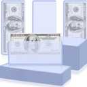 Vmiapxo 50 Pack Dollar Bill Sleeves, 6.8" x 2.9" Clear Currency Sleeve for Cash, Hard Plastic Top-Load Money Holder, Transparent & Waterproof Regular Bills Protector Storage Display Case for Collector
