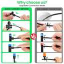 MIXC 247 FT Drip Irrigation System,Quick Connector Garden Watering System Automatic Sprinkler System Kit for Lawn Raised Bed Greenhouse Plant Watering System with 1/4'' Tubing,Drip Emitters,Connectors