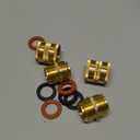 Twinkle Star Pressure Washer Adapter Set, Quick Disconnect Kit, M22 Swivel to 3/8'' Quick Connect, 3/4" to Quick Release (Brass)