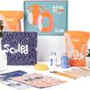 Sculpd - The Original Pottery Kit for Adults - Includes Air Dry Clay for Adults, Sculpting Tools, Varnish, Paint Brushes, Guides, Couples Date Night Arts & Crafts Set, Gloss Varnish