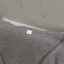 Women's Knit Sweater Pajamas Set V-neck Pullover Tops Wide Leg Pants Sleepwear Loungewear Outfits, Light Grey, Size L