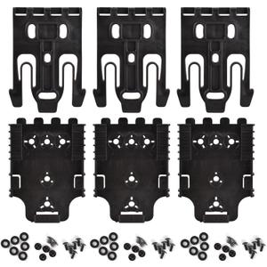 3PCS QLS Kit Quick Locking System Kit, QLS Receiver Plate Platform Attachment for Duty Holster Locking Fork Connect Drop Leg Holster Mid-Ride